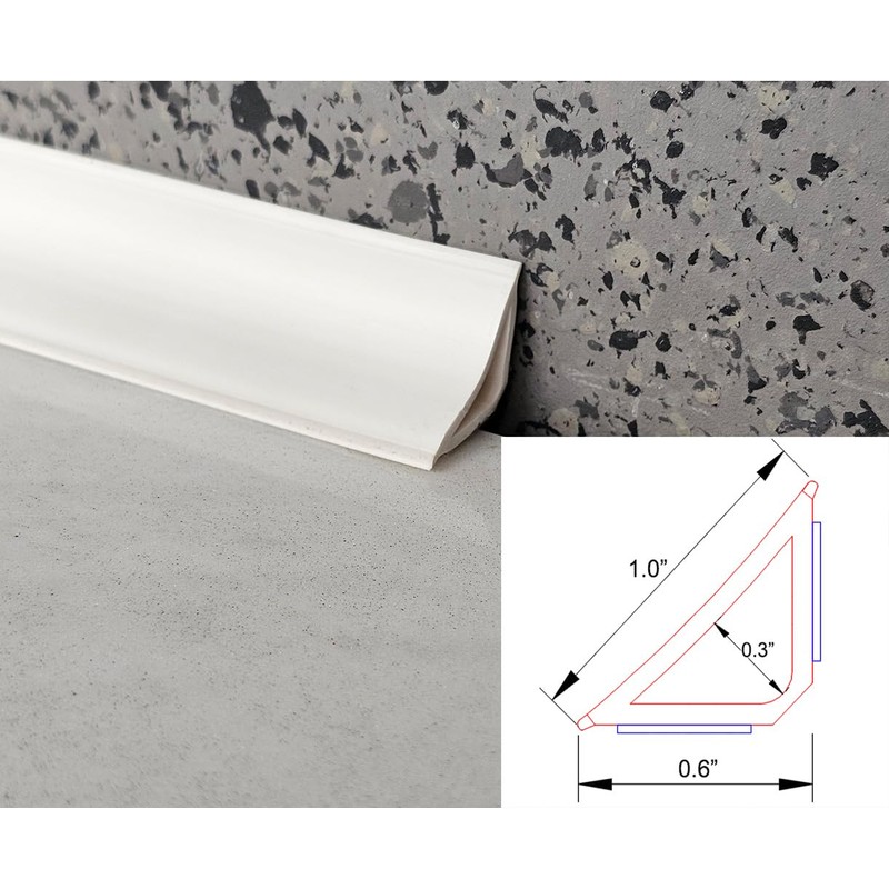 Flexible, Peel and Stick Wall Molding Trim Caulk Strip Self