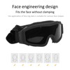 Tactics DustProof Protective Glasses Impact Resistant AntiExplosion Military Goggles(Verre gris