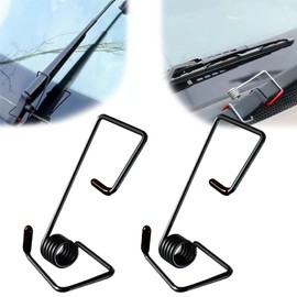 Windshield Wiper Arm Pressure Spring Booster, Wiper Arm Pressure Spring Set, Enhance Wiper Performance, Easy Install, Improved Visibility in Rain/Snow - Suitable for All Vehicles-2PCS