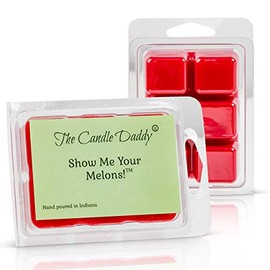 The Candle Daddy Show Me Your Melons- Funny Watermelon Scented Melts- Maximum Scent Wax Cubes/Melts- 1 Pack -2 Ounces- 6 Cubes