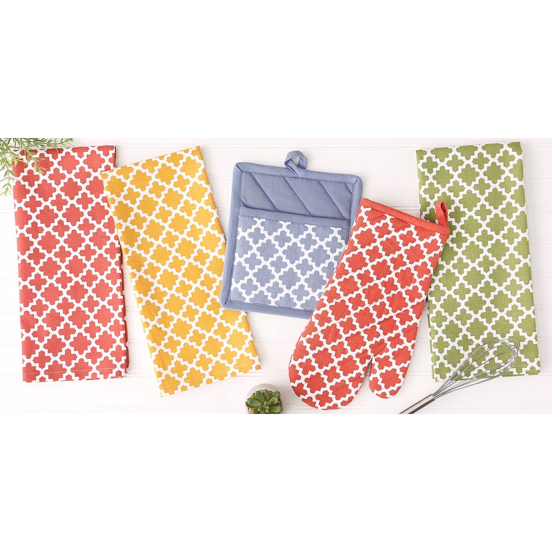 DII Lattice Basics Collection Kitchen Essentials, Oven Mitt & Potholder