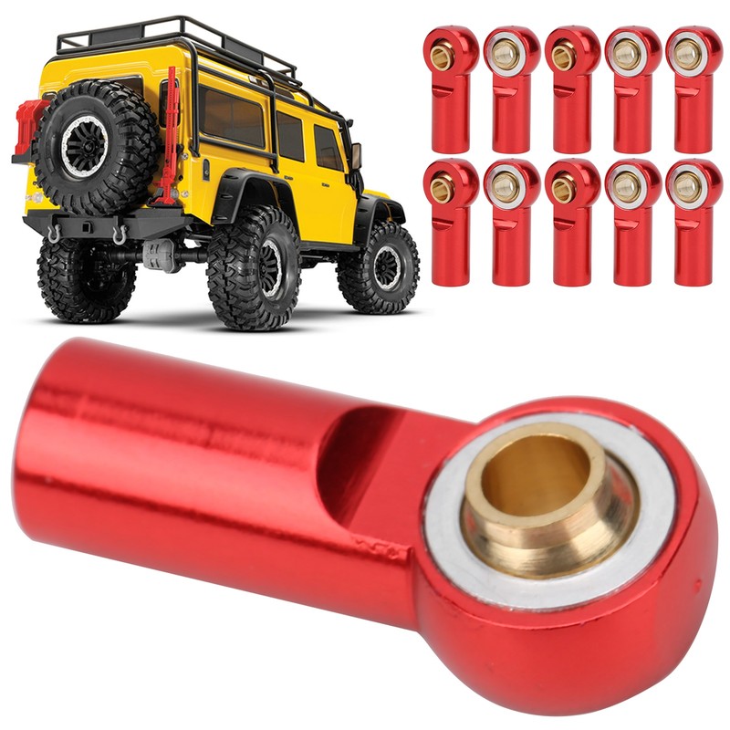 10Pcs RC Car Pull Connecting Rod Metal Ball Joint Accessory