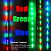 HONLEEX 2Pcs 3FT RGB LED Whip Lights 270° Auto Strobe
