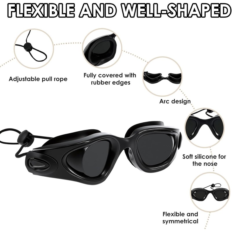 4 Gafas Protectoras para Camas de Bronceado, Gafas de protección