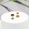 2025 Upgraded Hypoallergenic earrings for men,Mens surgical steel black stud