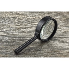 SE 5x Handheld Magnifier, 2" Glass Lens Dia. - MH7005C