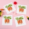 100Pcs Easter Carrots Paper Napkins Carrot Disposable Party Napkins 6.5