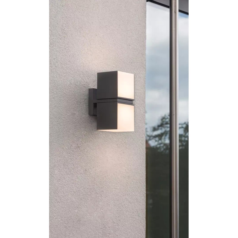 LUTEC-CUBA LED Outdoor Up & Down 350° Rotational Wall Sconce,