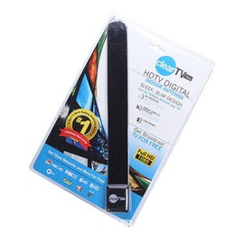 TV Antenna, HD Clear TV Key Digital Indoor Signal Receiver Antenna Booster, Receive Free TV Channels, Easy Installation