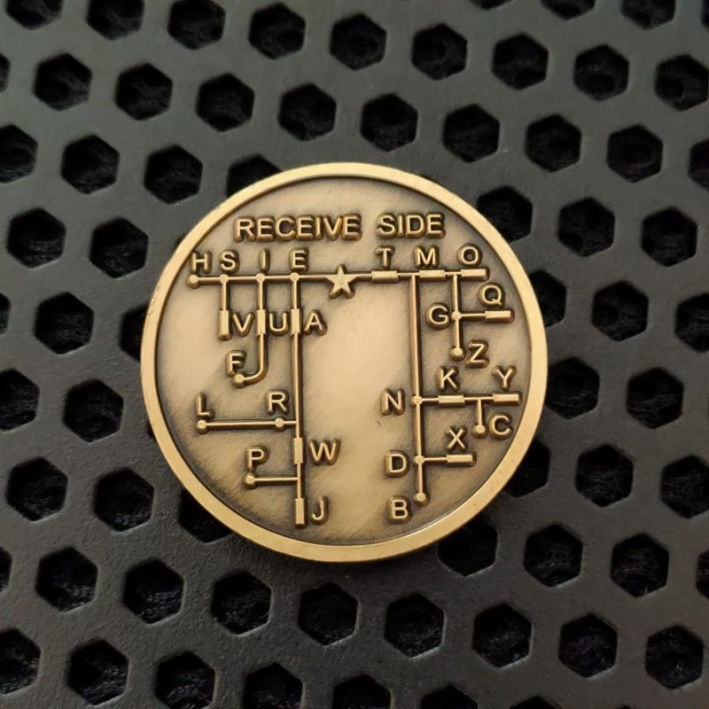 CW Morse Code Commemorative Chips， Morse Code Chip Explore The