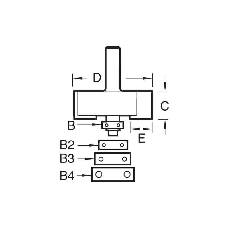 Trend Bearing-guided folding cutter with 35 mm diameter, 46/39X8MMTC