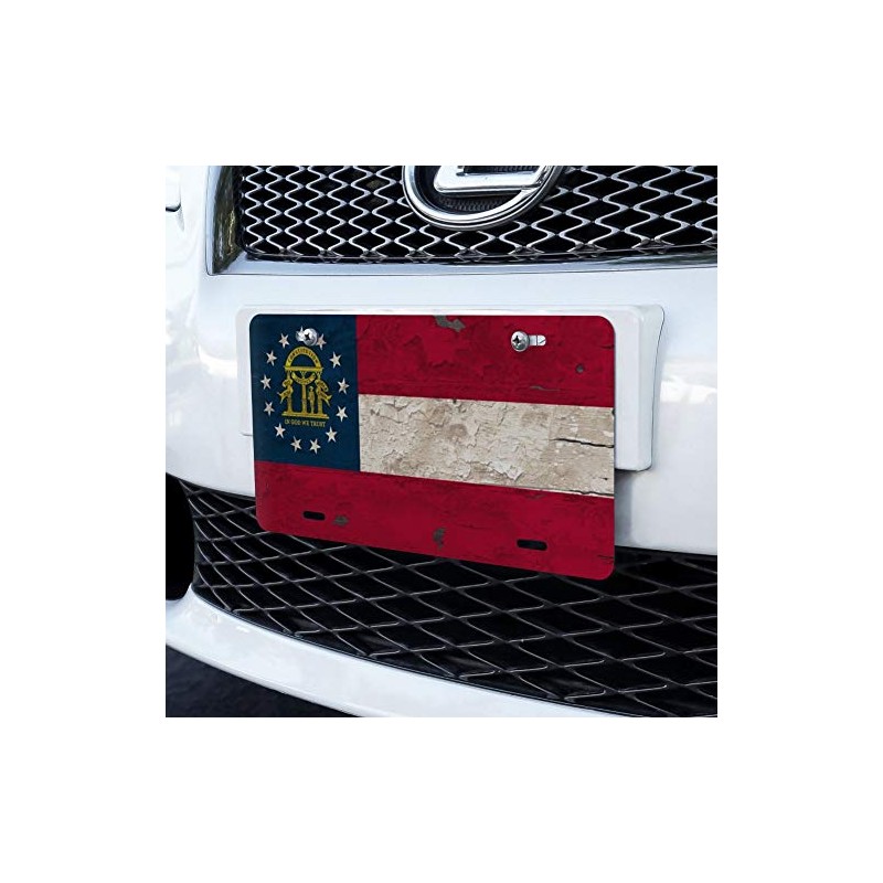 GRAPHICS & MORE Rustic Distressed Georgia State Flag Novelty Metal