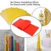 AUNMAS 2Pcs Beeswax Sheet, Beeswax Bee Honey Sheets for Honeycomb,
