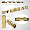 CheeMuii 6 PCS 3/8 Brass DOT Air Line Fitting Straight