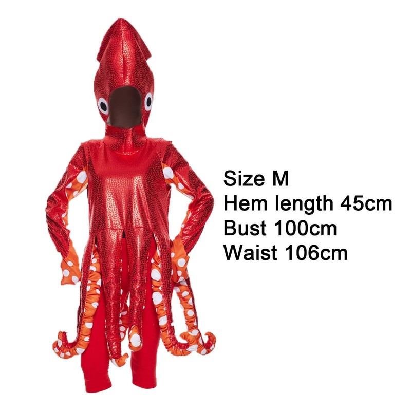 Perfeclan Squid Costume Adults Cosplay Costume Apparel Party Supplies Comfortable