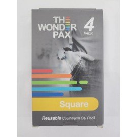 The Wonder Pax Red Square Hand Reusable Cool/Warm Gel Pads - 4 Pack