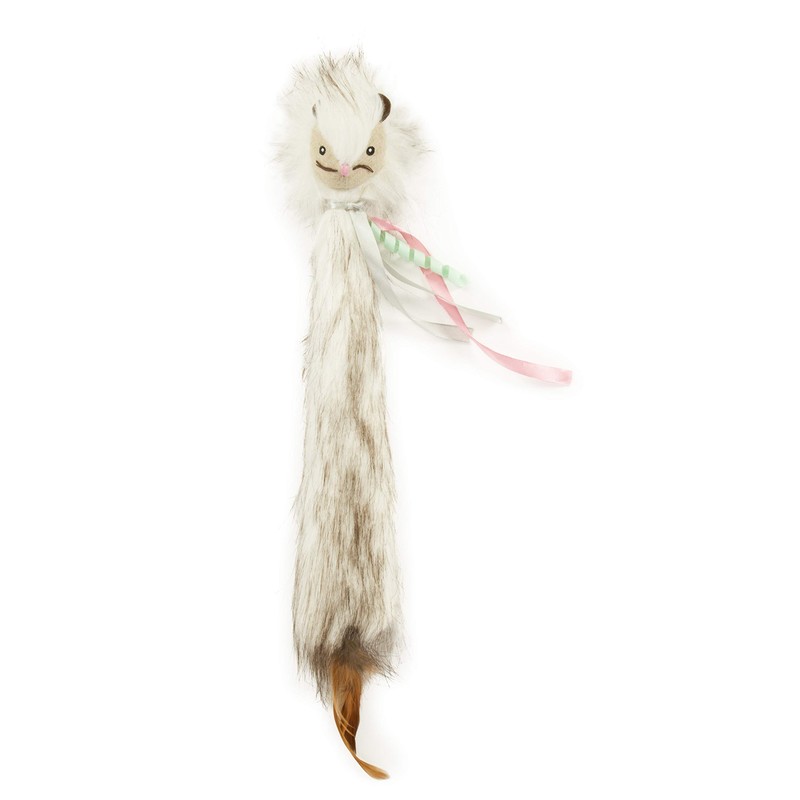 SmartyKat Chitter Critter Squirrel Electronic Sound Plush Kicker Cat Toy,