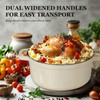 Overmont Enameled Cast Iron Dutch Oven - 5QT Pot with