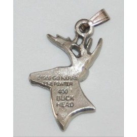 Buck Head Deer Harris Fine Pewter Pendant USA Made
