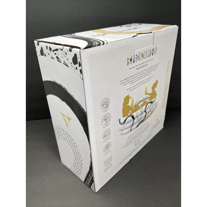 Minnidip The Signature Gilded Marble Luxe Inflatable Designer Pool 5.5’