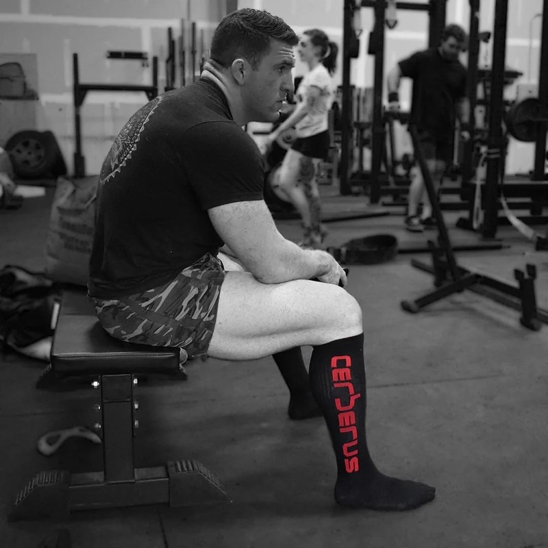 CERBERUS Strength Deadlift Socks (Blue/White)