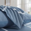 RUIKASI Bed Linen 155 x 220 cm 2-Piece Denim Blue