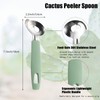 2 Pack Cactus Peeler Spoon, Stainless Steel Cuchara Pelador de