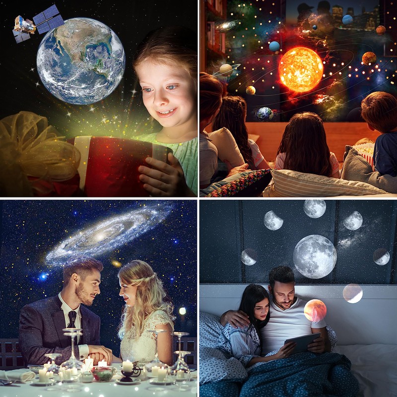 Mumaniu Planetarium Star Projector,Realistic Starry Sky Night Light with 12