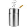 WANGCL Stainless Steel Car Ashtray with Lid, Car Ashtray, Odourproof,