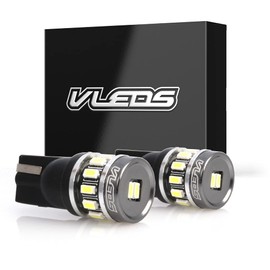 VLEDS 2pcs 90lm 6000K White 194 T10 2825 360° Long Life 14 LED Bulb
