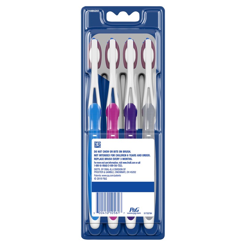 Oral-B 3D White Deep Stain Remover toothbrushes, 4 Count Toothbrush
