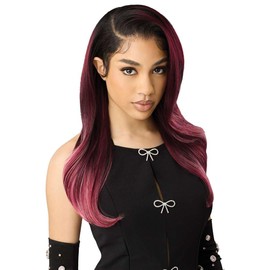 Outre Lace Front Wig -Perfect Hair Line 13X6 - True Frontal Peak Edge 708 (DARK VIOLET)