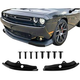 Front Bumper Lip Splitter Protector Replacement for 2015-2022 2023 2024 Dodge Challenger Scat Pack, SRT 392 and 2019-2021 2022 2023 2024 RT GT Model