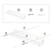 BTremary Acrylic Shelves Nail Polish Wall Mounted Holder Paint Organizer