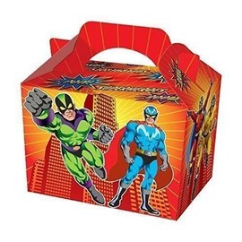 12 x Super Hero Design Lunch Boxes