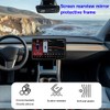 QKWL 2PCS Screen And Mirror Protection Frames, Model Y Screen