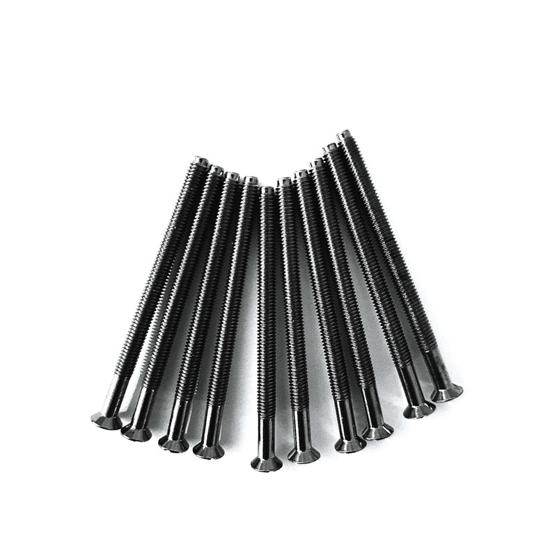 Generic Pack of 10 Electrical Screws 50mm X 3.5mm Black