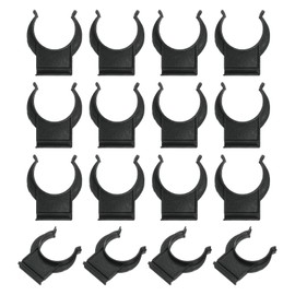 uxcell 16Pcs 1.65''x1.38'' Plastic Leveler Leg Toe Kitchen Clips Foot Buckle, Furniture Legs Plinth Skirting Board Snap Plinth Leveler Leg Clips for Sofa Cupboard Table, Black