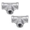 HARFINGTON 2pcs Tee Pipe Fitting (1/8" x 1/8" x 1/8")