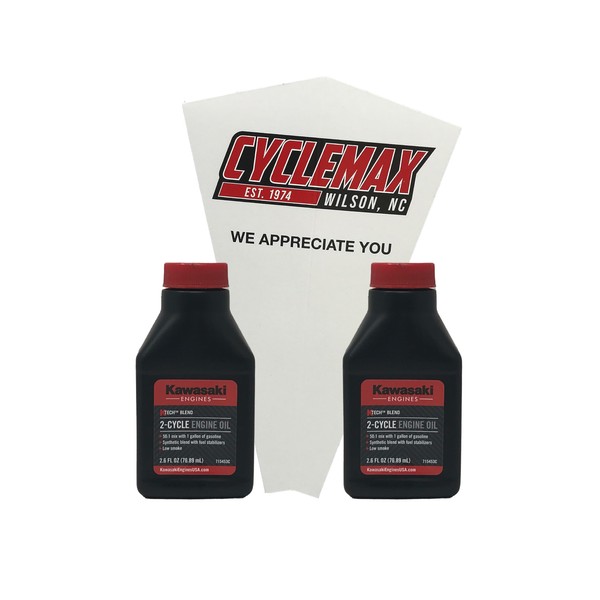 Cyclemax Two Pack compatible with Kawasaki KTech 2-Cycle Two Stroke