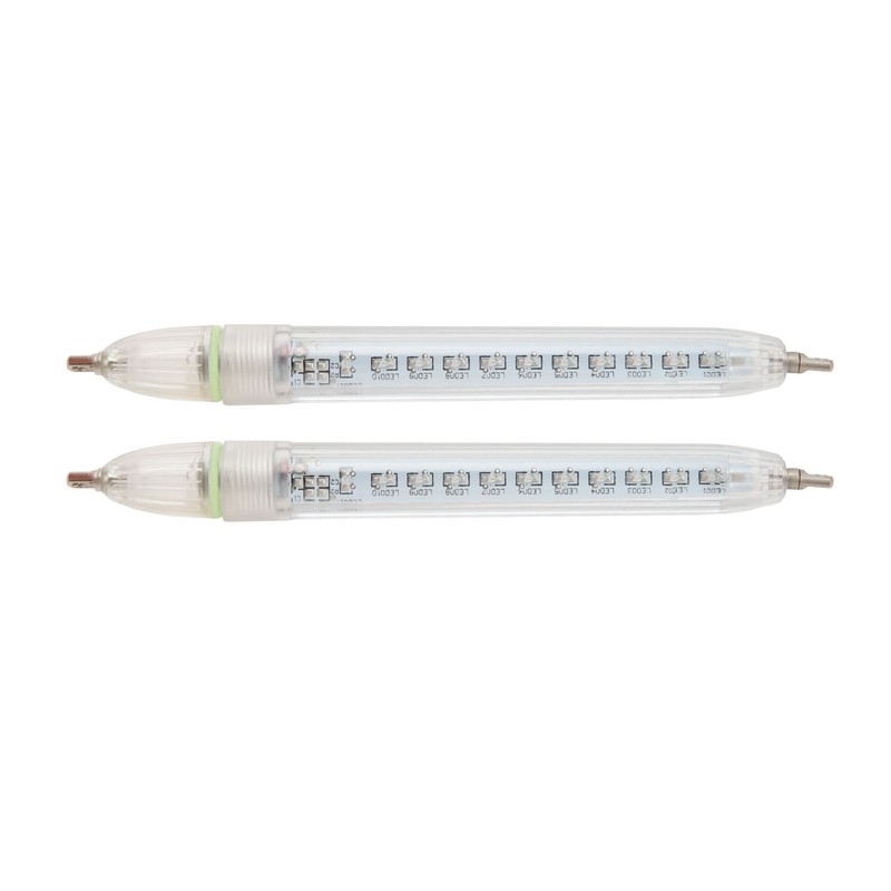 2 Pcs LED Underwater Fishing Light Night Fishing Lure Bait