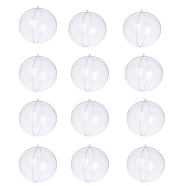 Yeelan Clear Plastic Acrylic Fillable Transparent Ornament Ball, Suitable for Weddings, Christmas, Home Decor