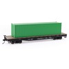 Evemodel 3pcs HO Scale 40ft 1:87 Green Shipping Container Undecorated