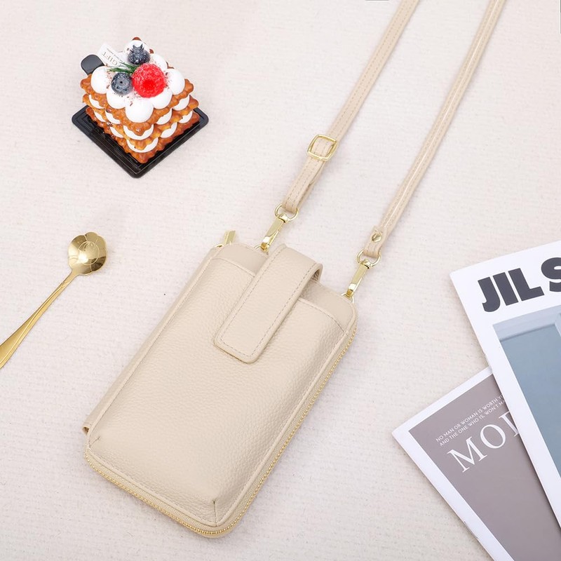 LEOLEO Smartphone Shoulder Pouch Women's Wallet Shoulder Mini Shoulder Bag