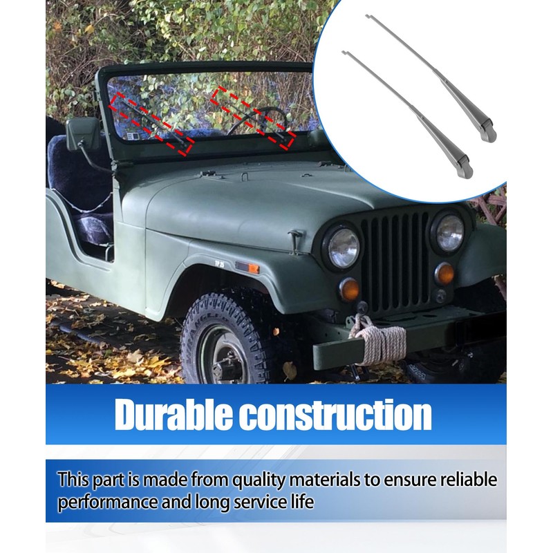 1 Pair Front Windshield Wiper Arm Replacement Kit Fits for