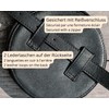skaard Round Flat Bum Bag, Genuine Leather, Black, Removable Belt,