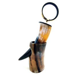 Tablero de lupa, decorativo, estilo clásico, latón hecho a mano, tamaño 7 pulgadas con soporte de cuerno