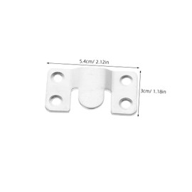 TEHAUX 2pcs Stainless Steel Hanging Brackets for Picture Frames Flush Mount Bracket Clips Multi Use Wall Mounting Accessories for Mirrors Artwork Furniture Connection