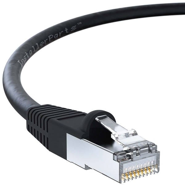 InstallerParts (2 Pack Ethernet Cable CAT5E Cable Shielded (FTP) Booted
