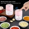 Mini Garlic Chopper Stainless Steel Blade Food Grade Strong Power